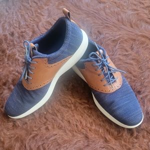 Pre worn Cole Haan men shoes, size 12 blue and tan